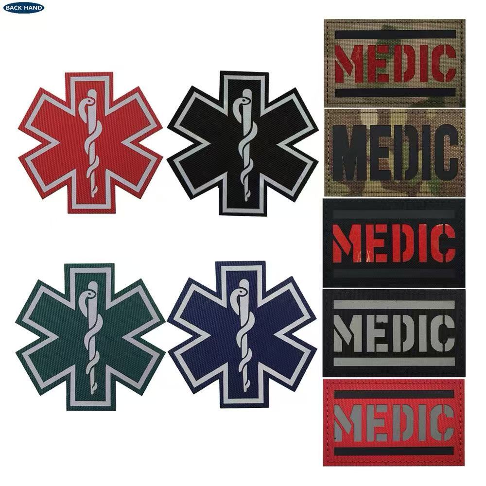Patch Morale Tactical Military Hook Loop - Emergency Rescue Life Star,MED,Medic Patches Morale