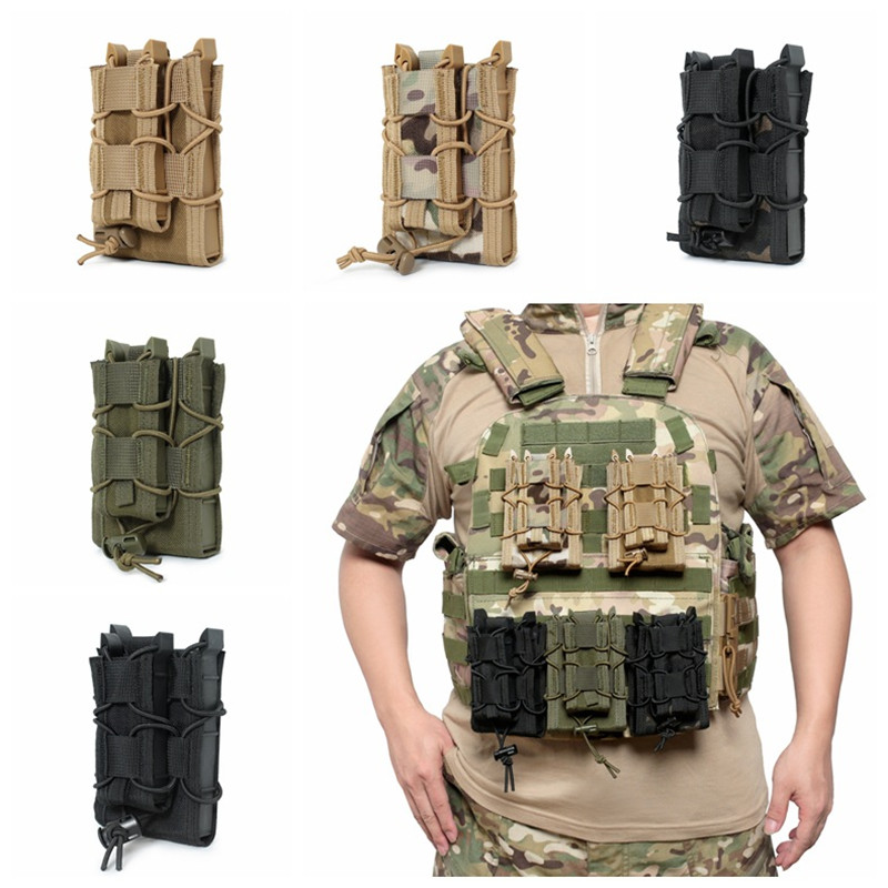 Molle Mag Pouch Double Magazine 5.56 9Mm - 5.56 9mm Molle Magazine Pouch AK