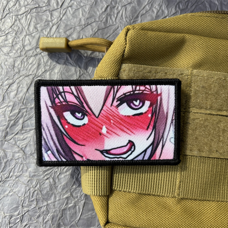 Patch Morale Tactical Military Hook Loop - Anime Path on Clothing Printed Morale