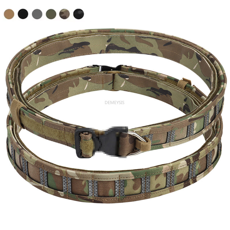Tactical Combat Belt Quick Release Buckle - 3 in 1 Tactical Waist Belts