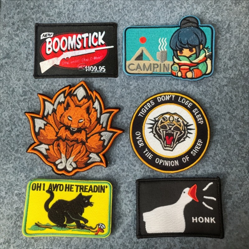 Patch Morale Tactical Military Hook Loop - Cartoon Animal Tactical Patch Embroidery Hook