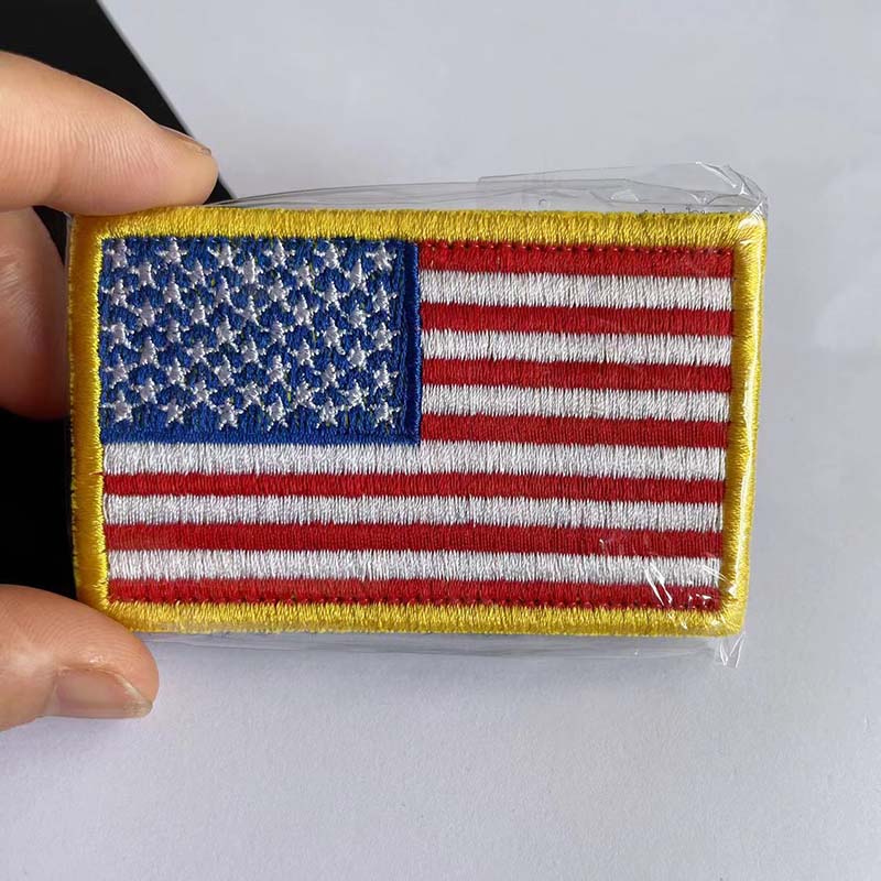 2PCS/Lot USA Flag Skull Morale - Patch Morale Tactical Military Hook Loop recension och pris