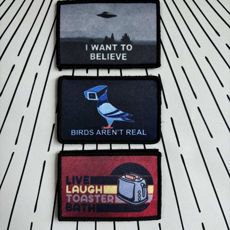 Fun Printed Tactical Patches B - Patch Morale Tactical Military Hook Loop recension och pris