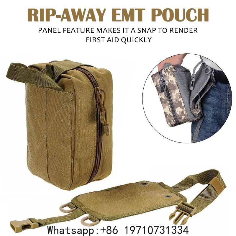 First Aid Kit Bag Empty Molle  - Tactical Med Kit Pouch Ifak Rip Away recension och pris