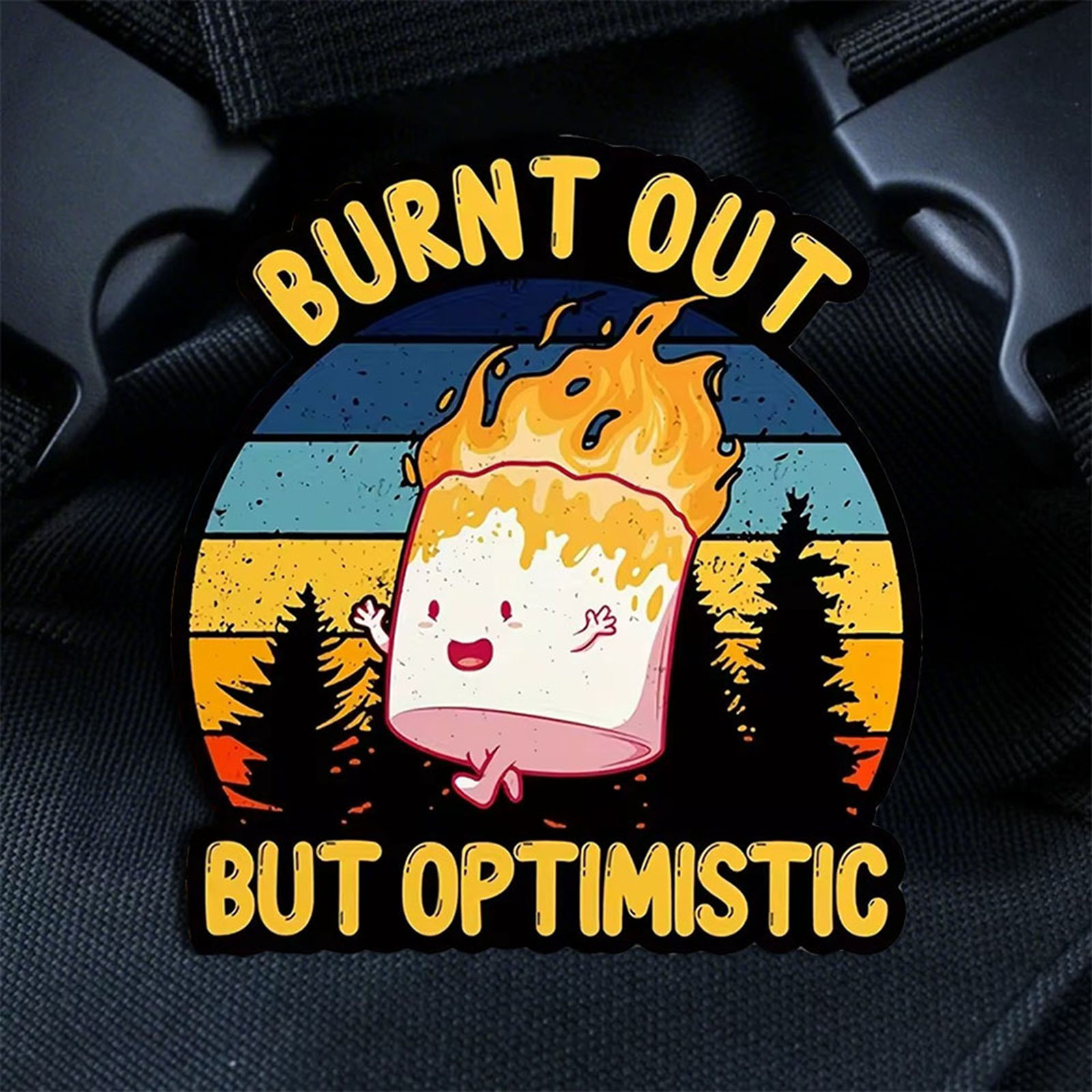 Burnt Out But Optimistic Tacti - Patch Morale Tactical Military Hook Loop recension och pris