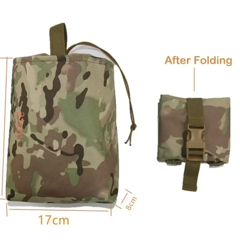 Folding Molle Tactical Magazin - Tactical Dump Pouch Foldable Drop Bag recension och pris