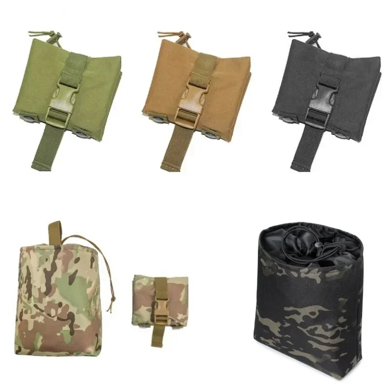 Folding Molle Tactical Magazin - Tactical Dump Pouch Foldable Drop Bag recension och pris