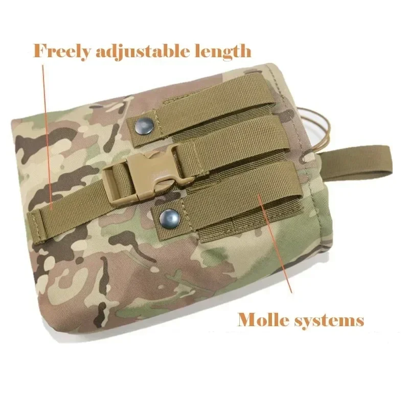 Folding Molle Tactical Magazin - Tactical Dump Pouch Foldable Drop Bag recension och pris