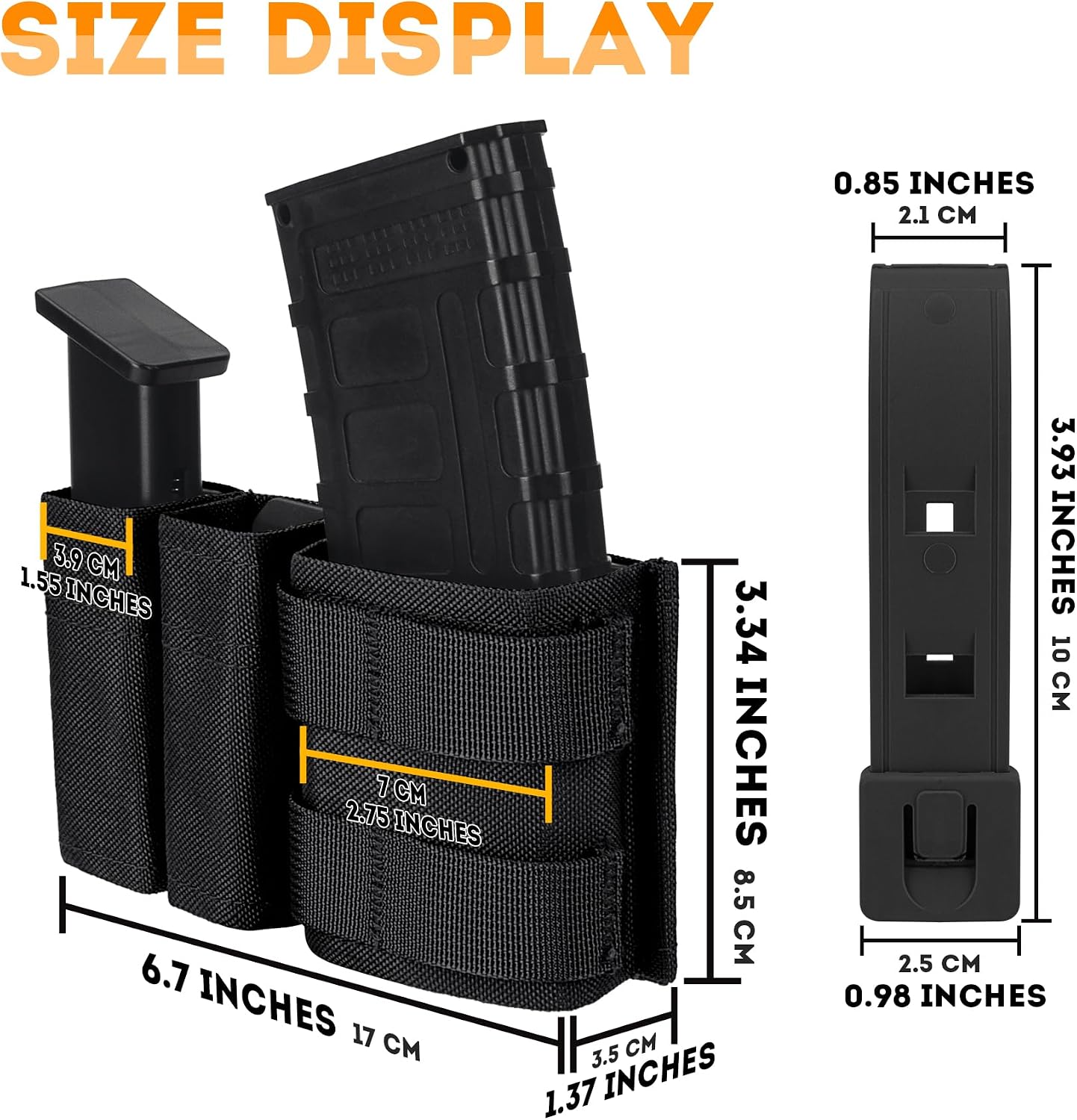 5.56 Magazine Pouch Double 9mm - Molle Mag Pouch Double Magazine 5.56 9Mm recension och pris