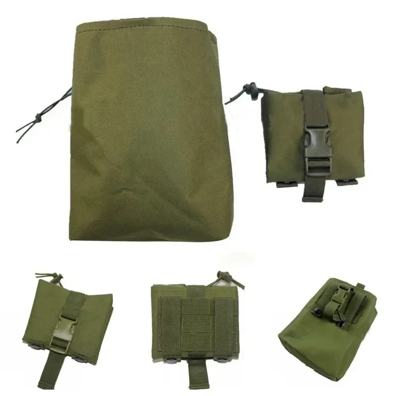 Small Waist Bag Folding Molle  - Tactical Dump Pouch Foldable Drop Bag recension och pris