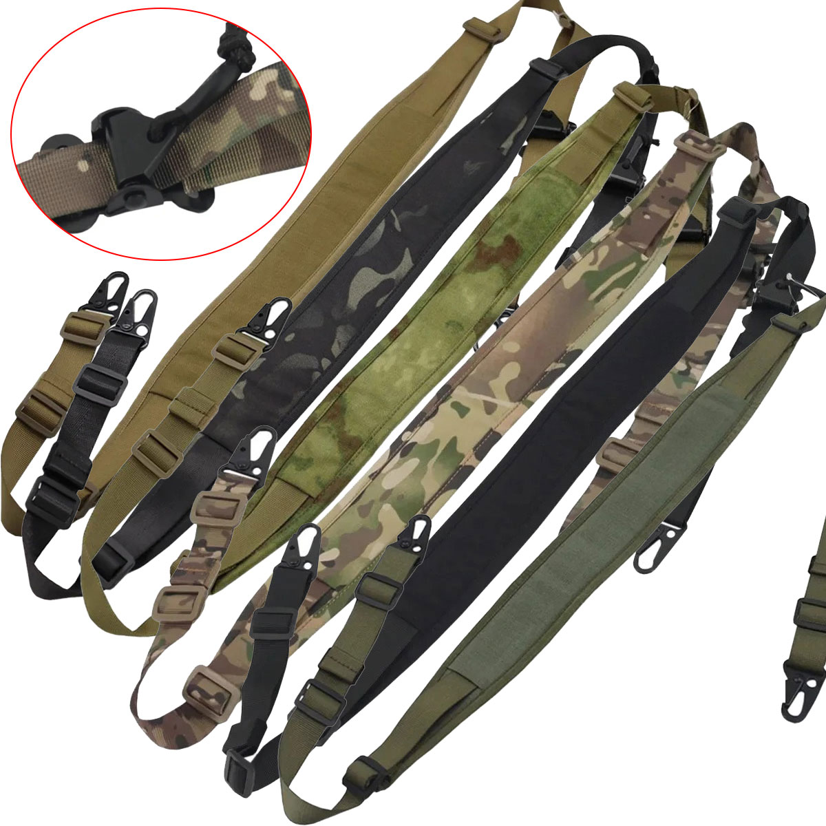 Tactical Padded Rifle Sling Sw - Tactical Sling 2 Point Quick Adjust Rifle recension och pris