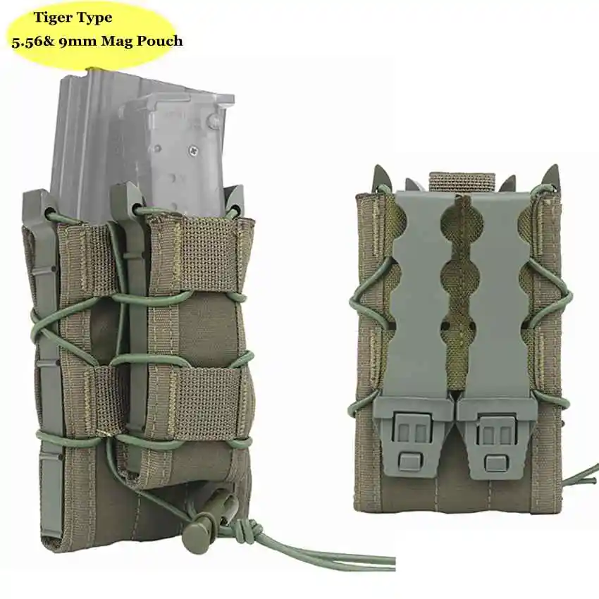 Tactical Molle 9mm 5.56 Double - Molle Mag Pouch Double Magazine 5.56 9Mm recension och pris