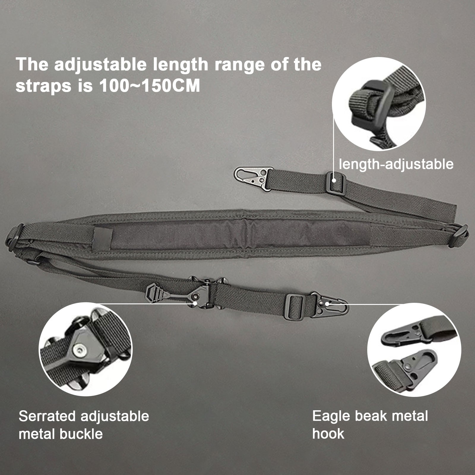 Tactical 2 Point Rifle Sling S - Tactical Sling 2 Point Quick Adjust Rifle recension och pris
