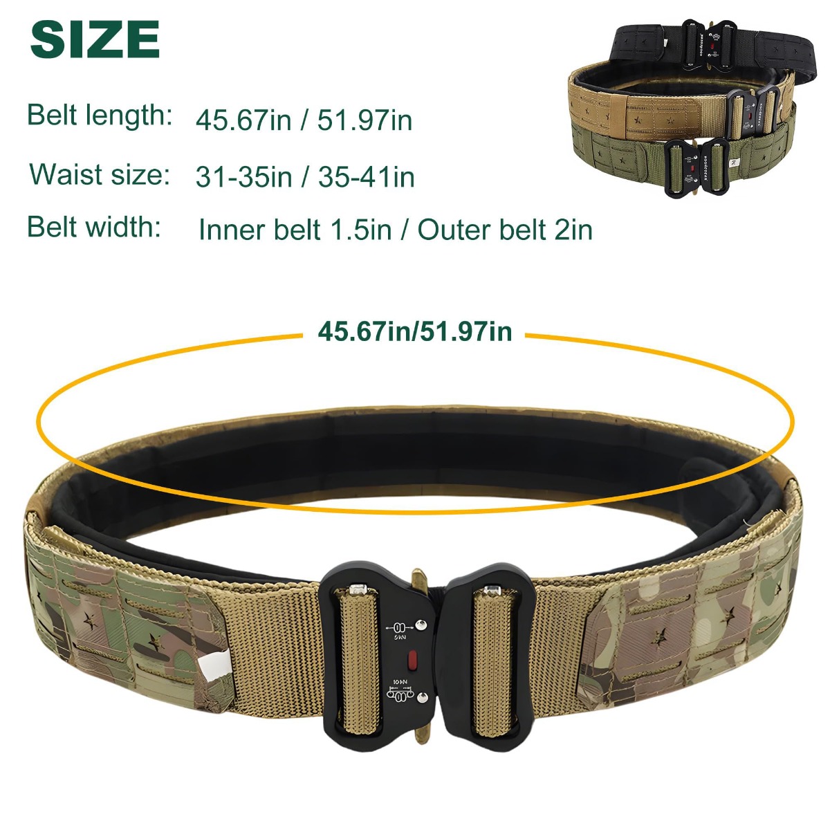 Military Tactical Belt Quick R - Tactical Combat Belt Quick Release Buckle recension och pris
