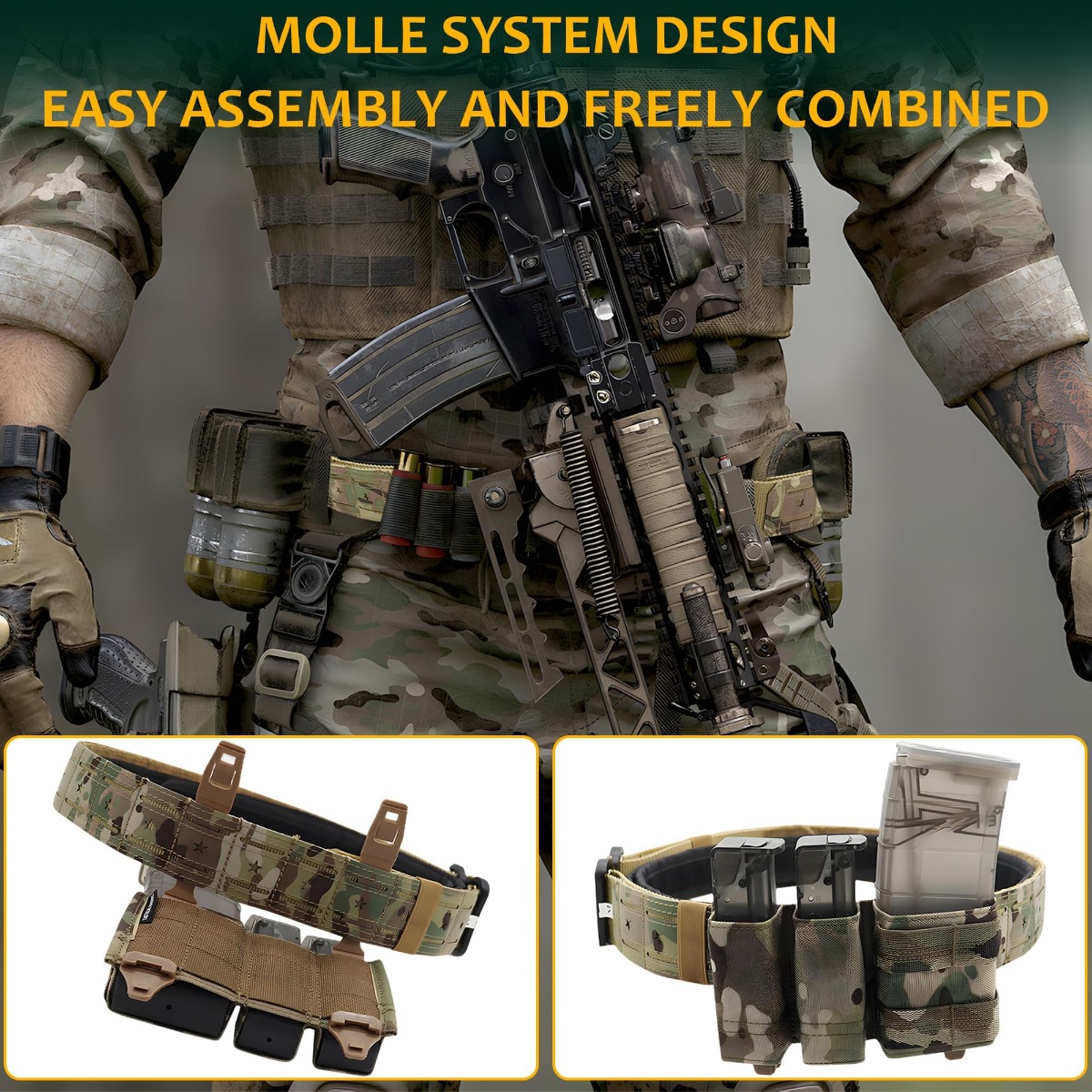 Military Tactical Belt Quick R - Tactical Combat Belt Quick Release Buckle recension och pris