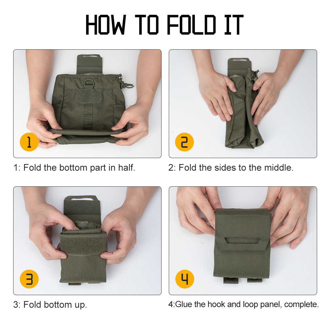 IDOGEAR Tactical Dump Pouch MO - Tactical Dump Pouch Foldable Drop Bag recension och pris