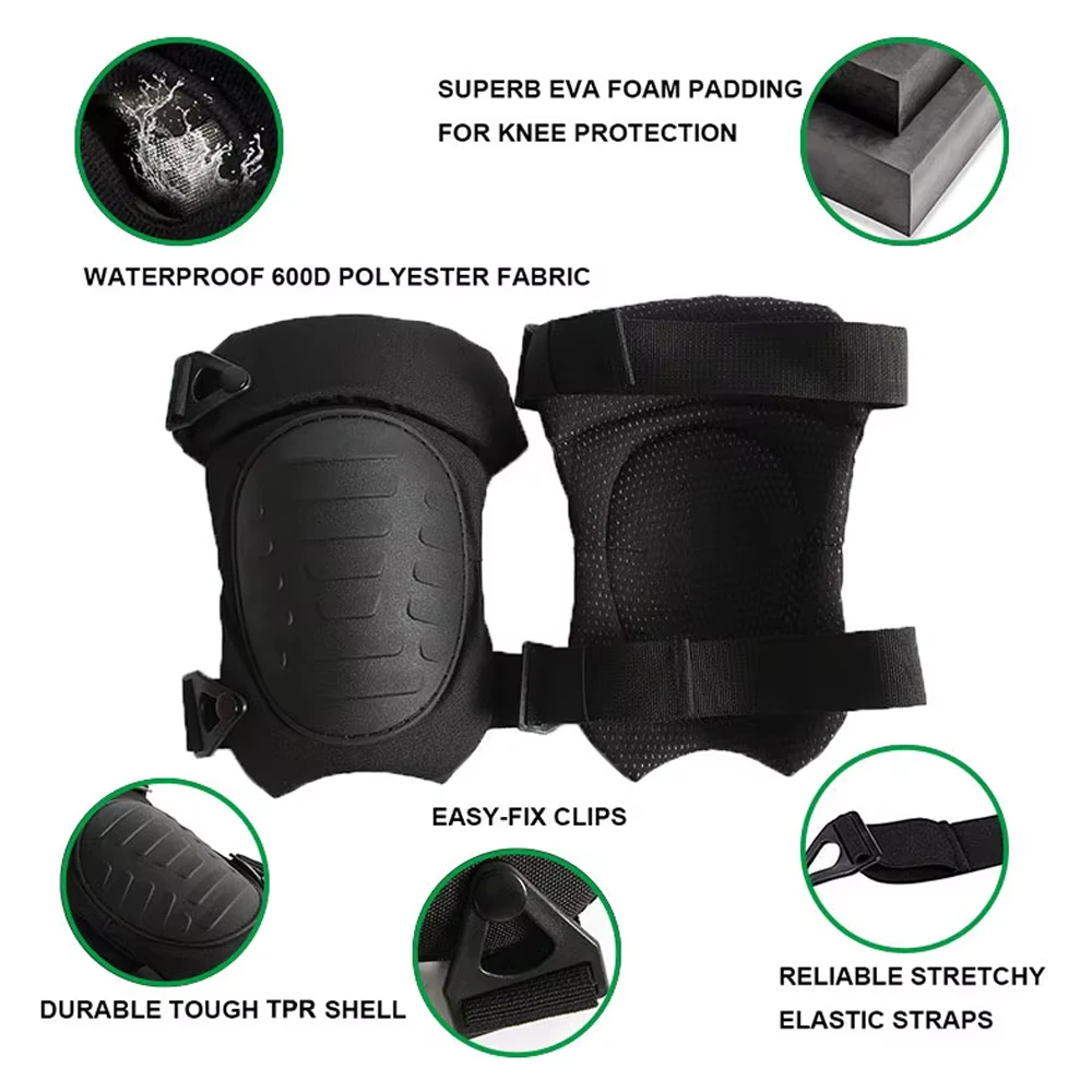 Professional Adjustable Knee & - Combat Knee Pads Elbow Pads Set Military recension och pris