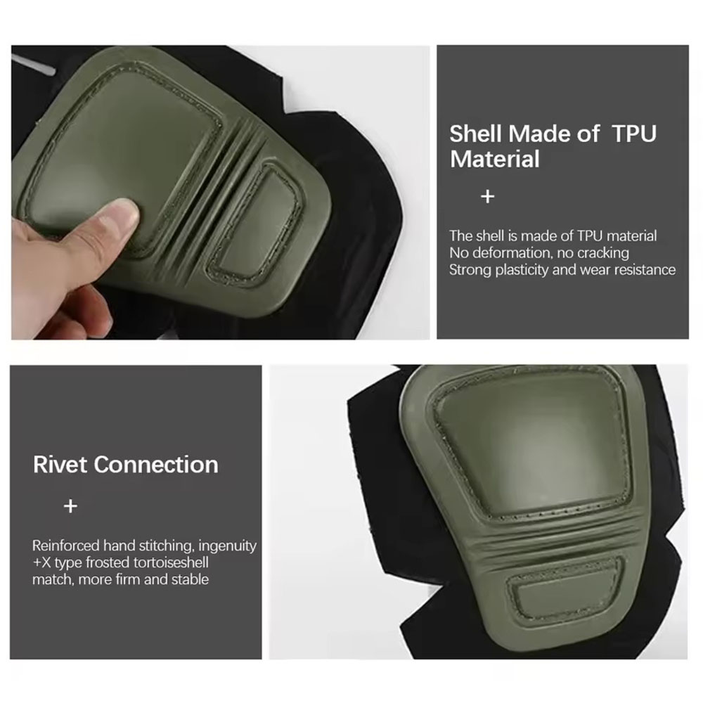 Knee Pads Elbow Pads Camouflag - Combat Knee Pads Elbow Pads Set Military recension och pris