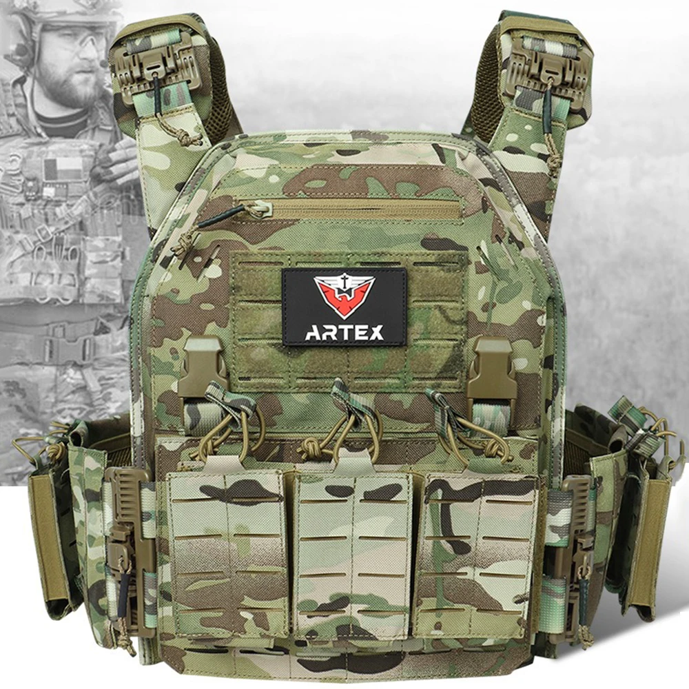 Ranger Green Plate Carrier Tac - Tactical Plate Carrier Vest Quick Release recension och pris