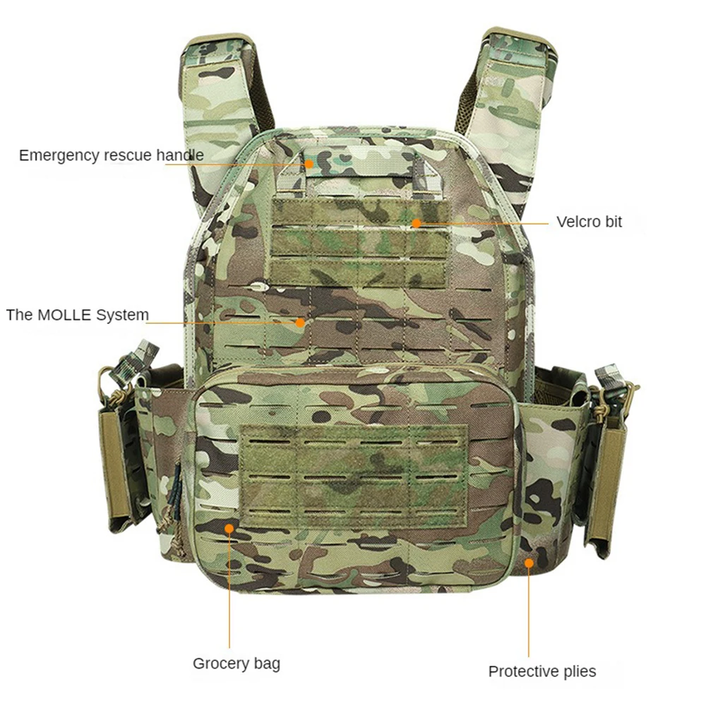 Ranger Green Plate Carrier Tac - Tactical Plate Carrier Vest Quick Release recension och pris
