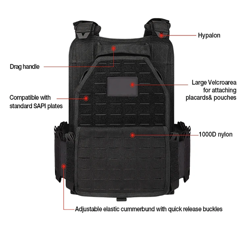 YAKEDA 6094 Tactical Vest Mili - Molle Tactical Vest Military Laser Cut recension och pris