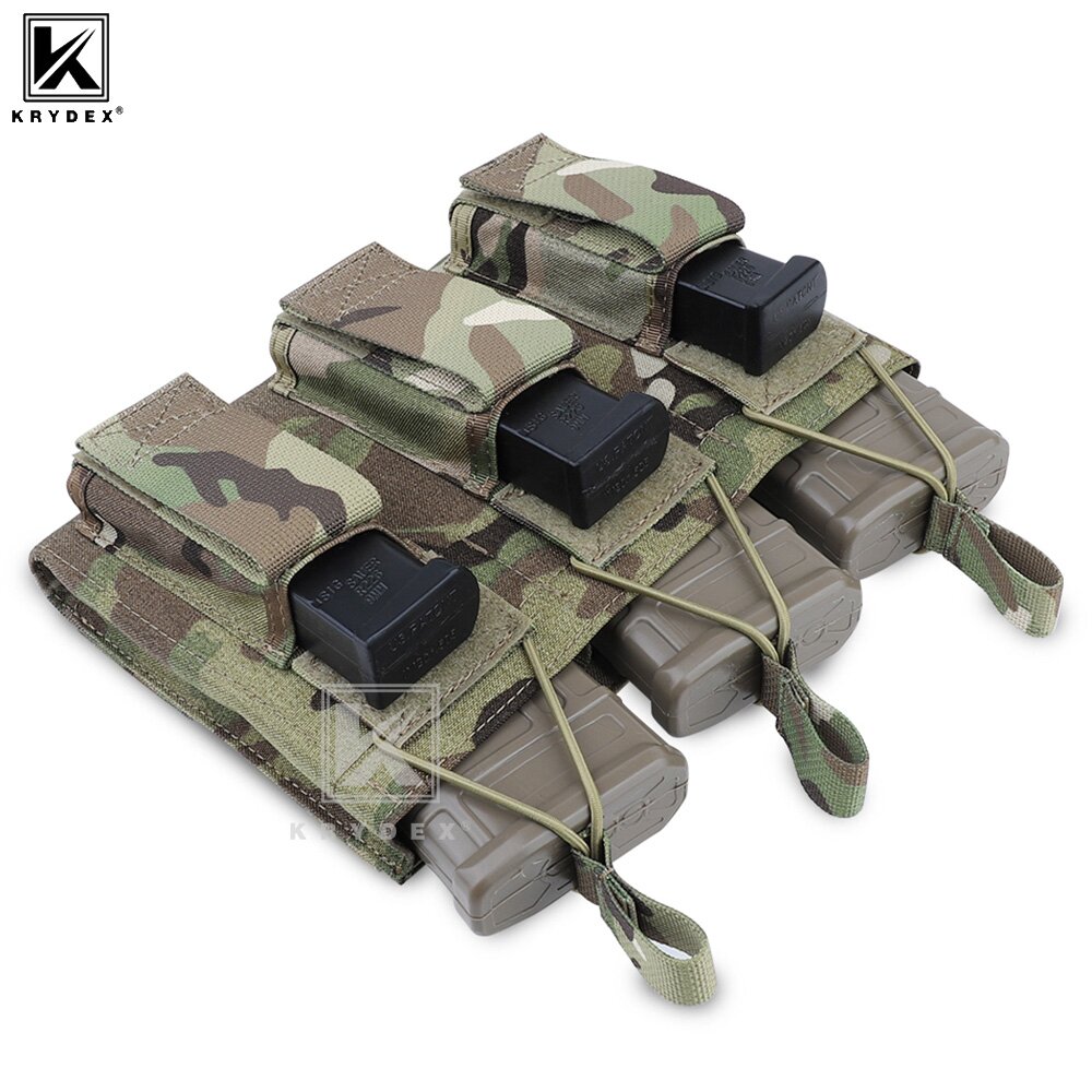 KRYDEX Tactical 9mm 5.56 M4 M1 - Molle Mag Pouch Double Magazine 5.56 9Mm recension och pris