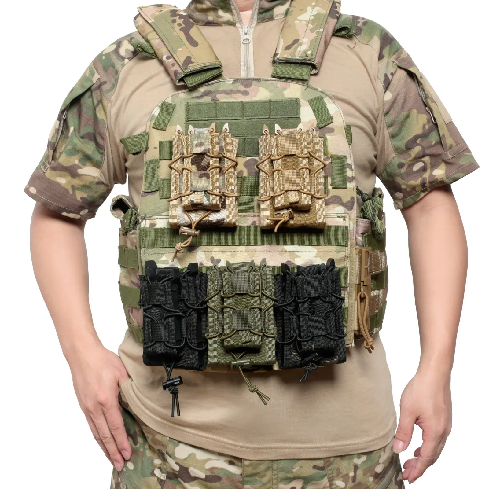 7U 5.56 9mm Molle Magazine Pou - Molle Mag Pouch Double Magazine 5.56 9Mm recension och pris